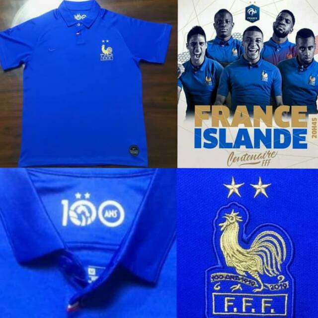 Jual Jersey Kaos Baju Bola Timnas Prancis Perancis France Home Biru