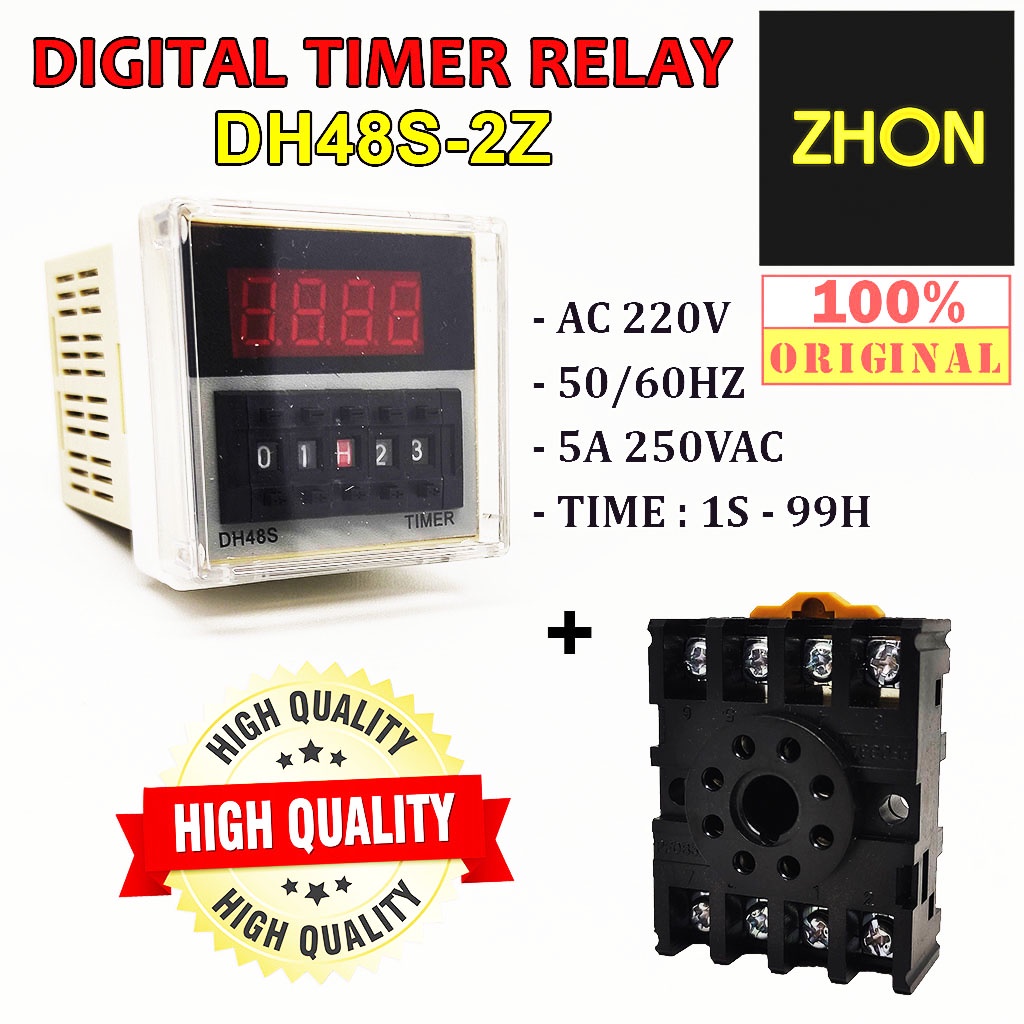 Jual DIGITAL TIMER RELAY DH48S-2Z | Shopee Indonesia