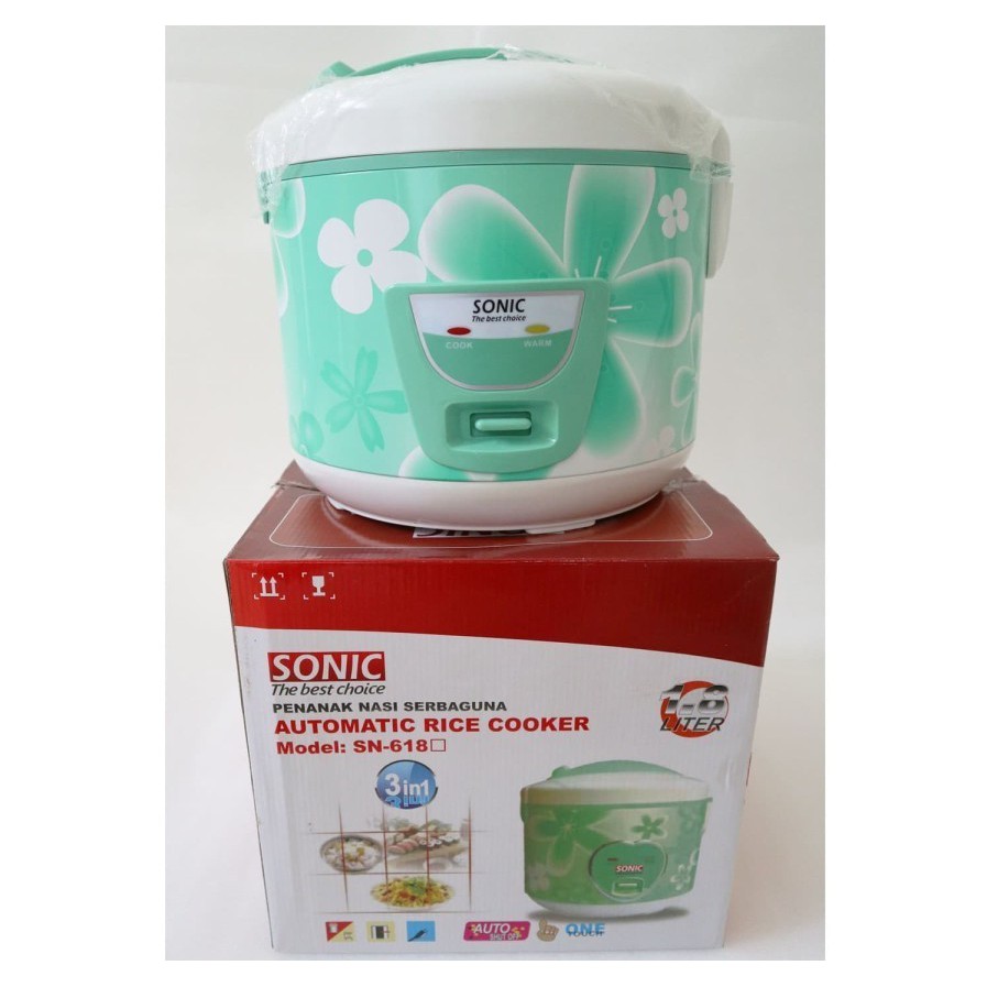 Jual Penanak Nasi Serbaguna 1,8 liter Sonic SN-618 - Automatic Rice ...