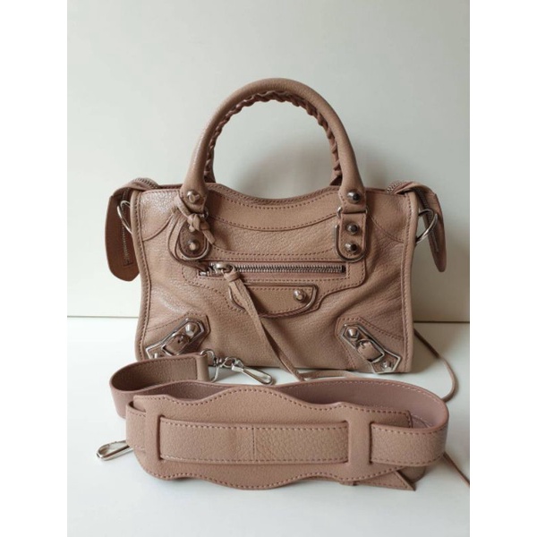 Balenciaga mini city on sale rose des sables