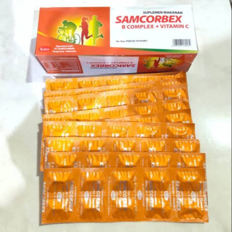 Jual Vitamin C Samcorbex 1box 10 strip | Shopee Indonesia