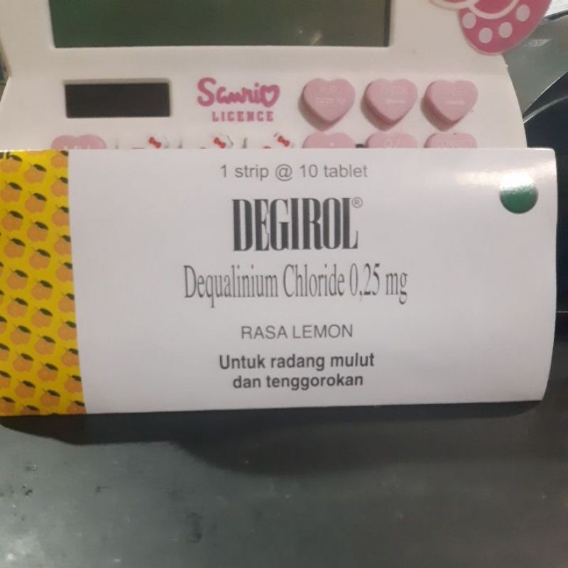 Jual Degirol tablet hisap / Sakit tenggorokan/ radang tenggorokan / 10 ...
