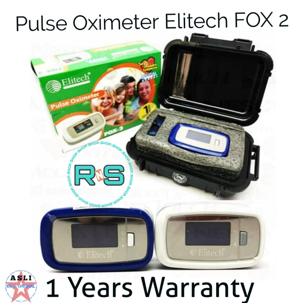 Jual Elitech Finger Pulse Oximeter FOX 2 With Digital Smart Sensor