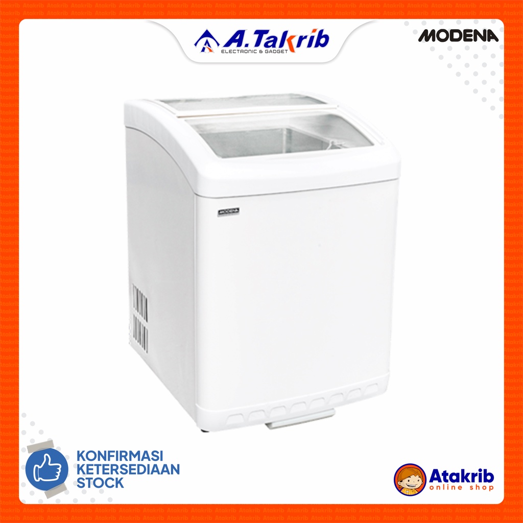 Jual MODENA SLIDING GLASS FREZZER MC-0160 Sliding Glass Freezer 2 Pintu ...