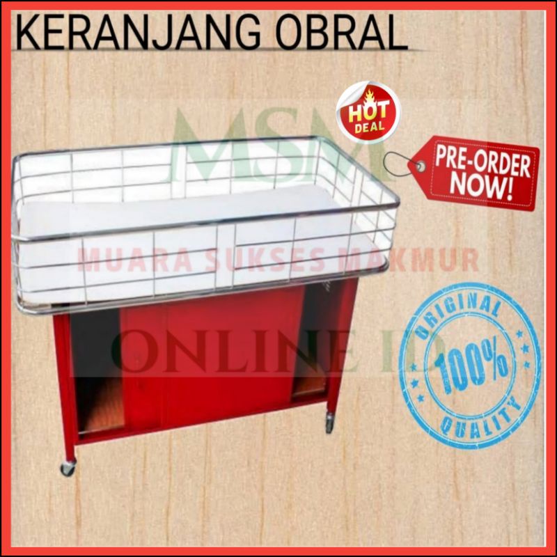 Jual Box Obral MBS / Keranjang Obral / Wagon / Rak Baju / Maroon ...