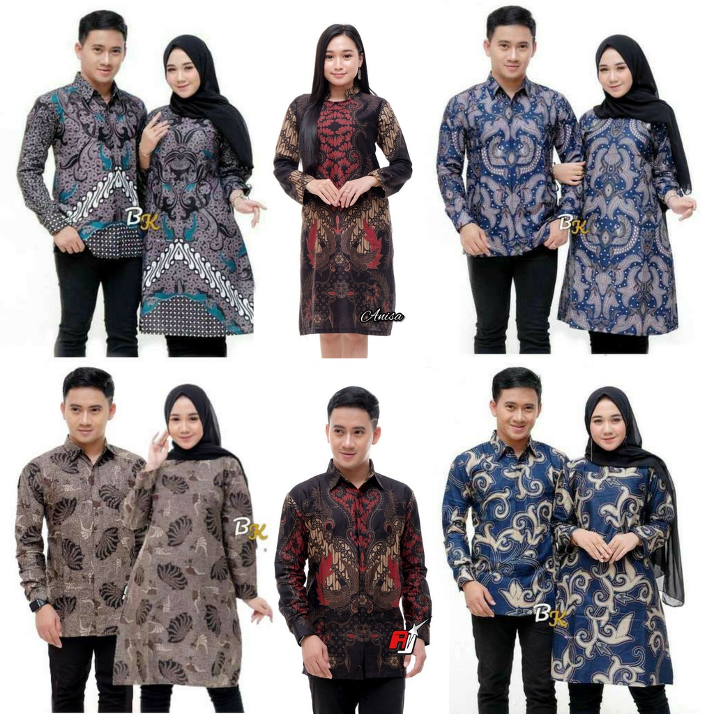 Jual Maura Couple Sania Ruffle Batik Couple Ori Ndoro Jowi Garansi Termurah Shopee Batik 7162