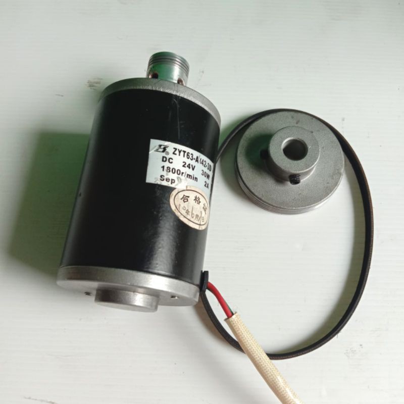 Jual Dinamo DC Motor 24V 30W 1800rpm Tanpa Belt Hanya Fulley Yg Sudah ...