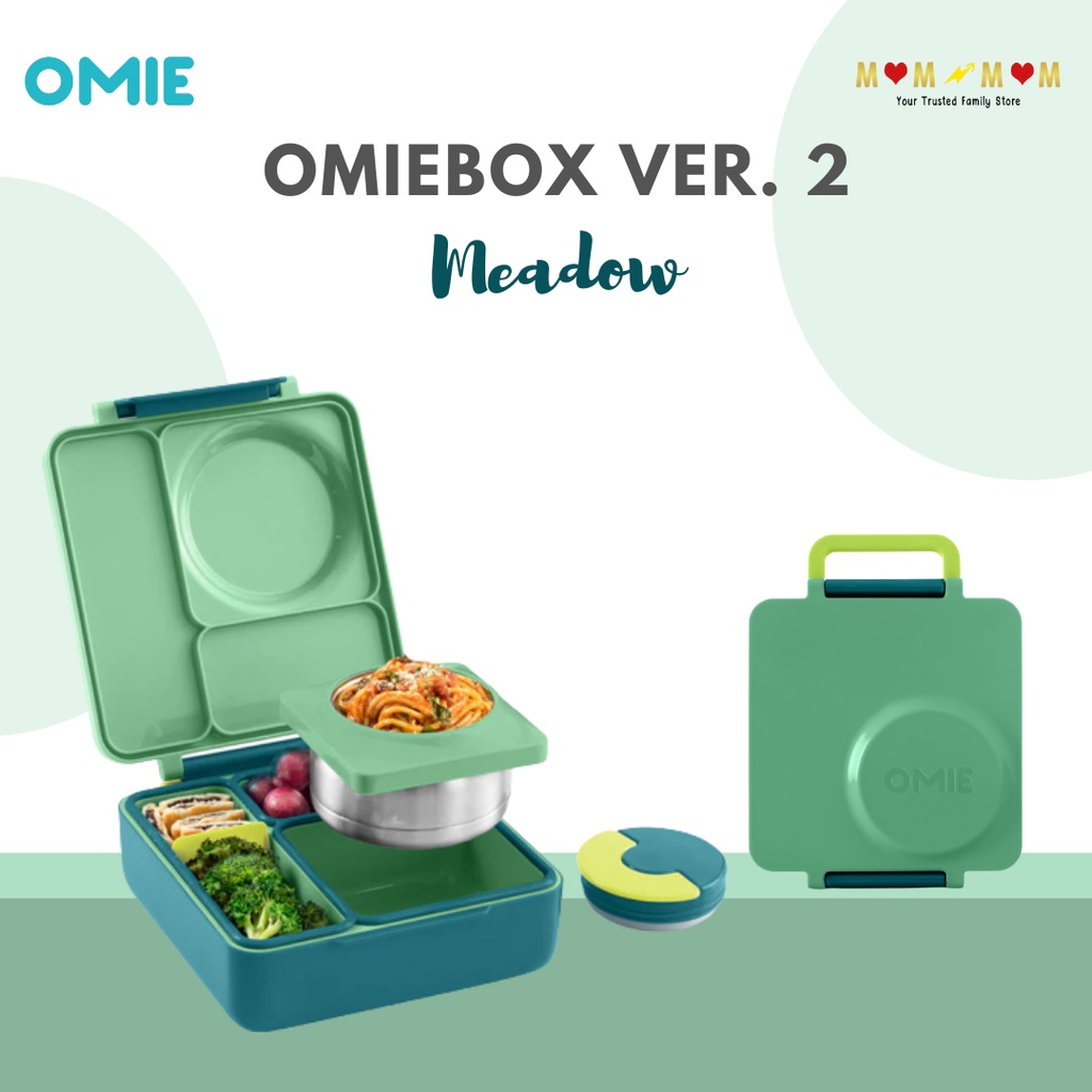 Jual OmieBox Ver. 2 Meadow Green Kotak Makan Lengkap dengan Thermos
