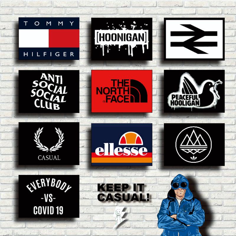 [10PCS] POSTER CASUAL HOOLIGANS ULTRAS FOOTBALL A4/A5