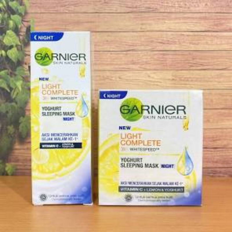 Jual Garnier Light Complete Yoghurt Sleeping Mask Night - 20ml & 50ml ...