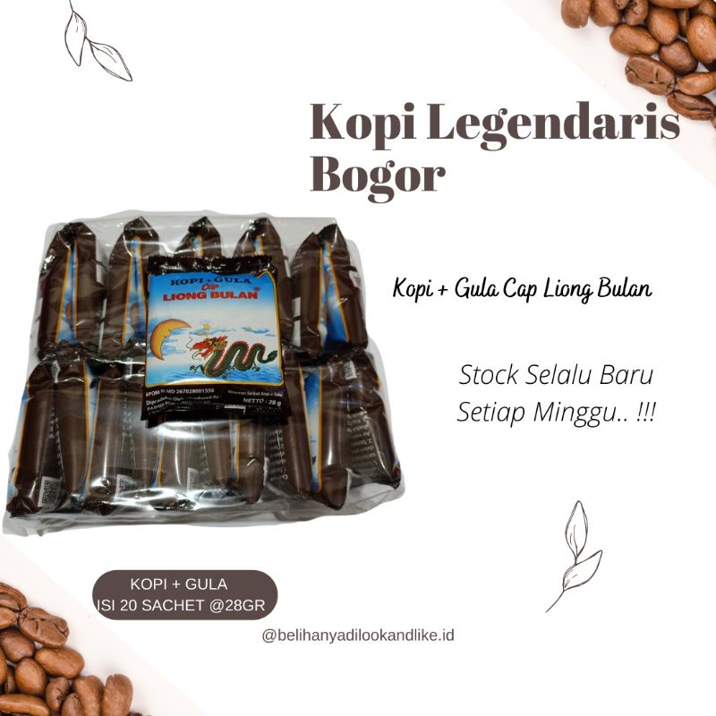 Jual Kopi Gula Liong Bulan Kopi Legend Khas Bogor Enak Murah Dan Halal Shopee Indonesia