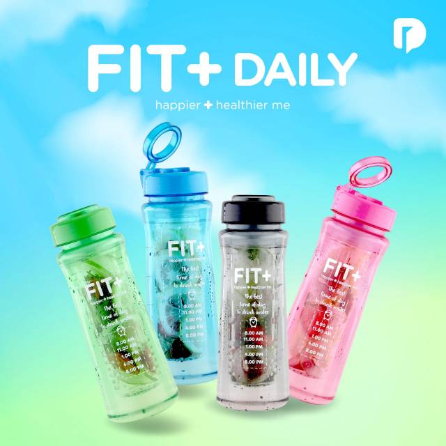 Jual FIT+ DAILY BOTOL Minum 700ML Infused Water Tumbler - Botol ...