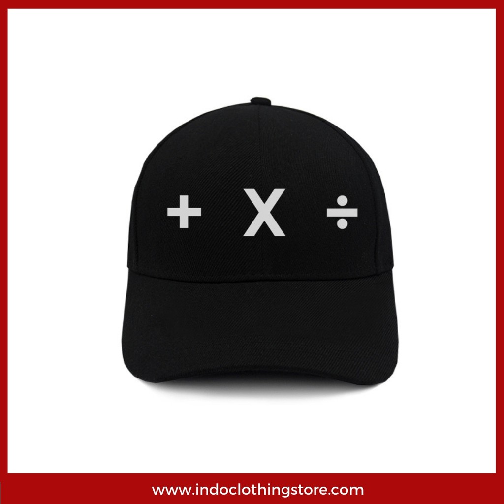 Jual Topi Baseball Caps Ed Sheeran Invented Math Shopee Indonesia