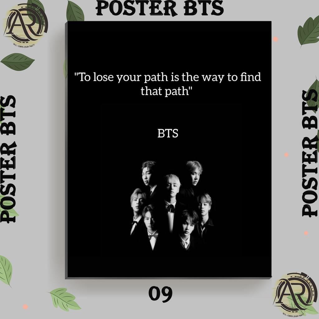 Jual poster BTS hitam putih | Shopee Indonesia