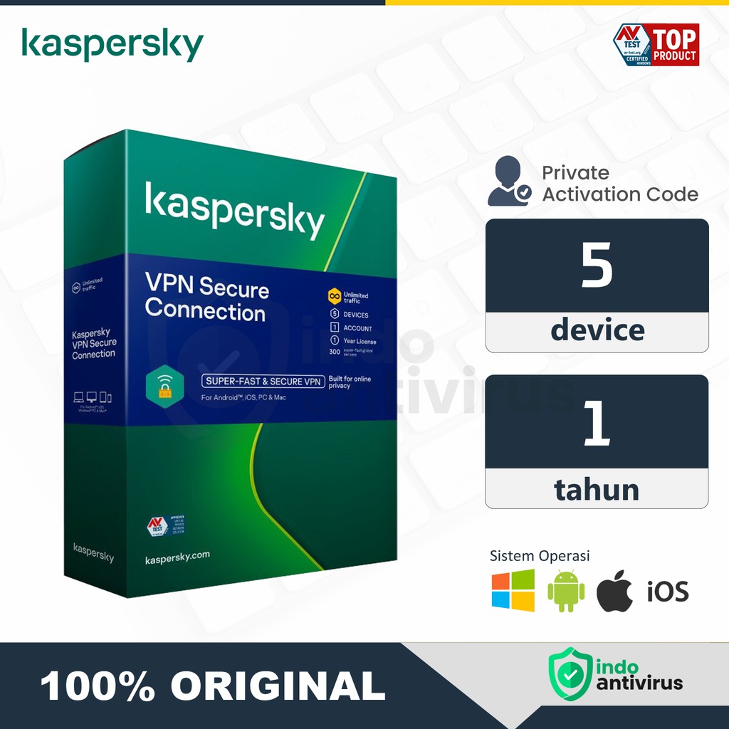 Jual Kaspersky Secure Connection Original Private Key | Shopee Indonesia