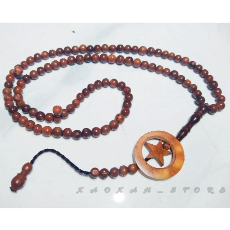 Jual Tasbih Kokka Kaukah Kaokah Kaoka Bulat Butir Uk Mm Bulan