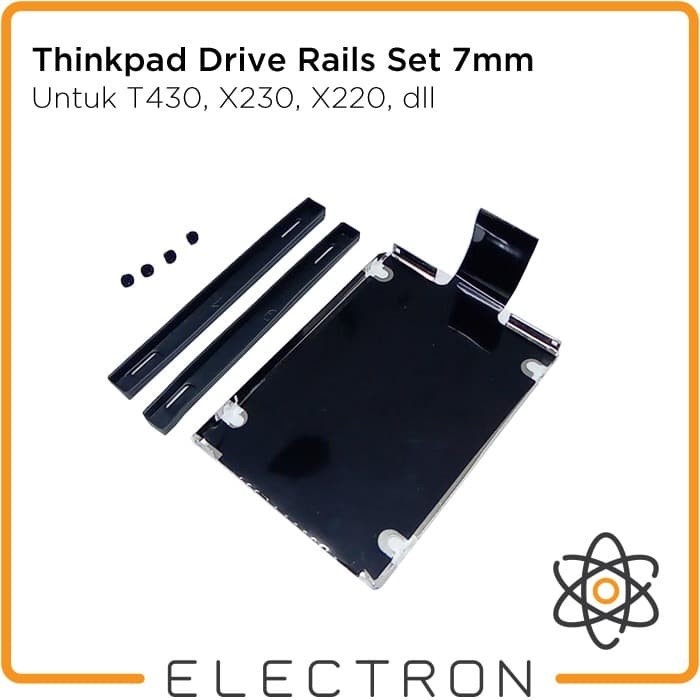 Jual Thinkpad Drive Rails Set 7mm Slim Bracket HDD SSD Caddy T430 X230 ...