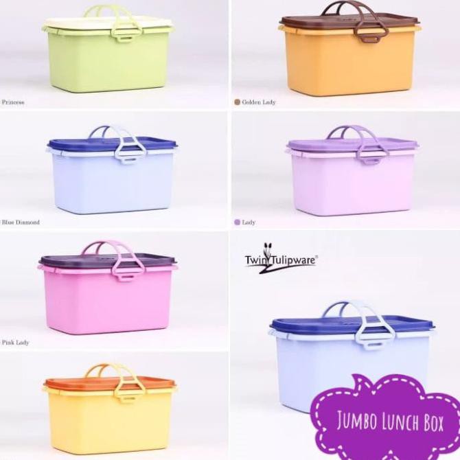 Jual Jumbo Lunch Box Twin Tulipware Toples Kotak Makan Rantang Shopee Indonesia 8540