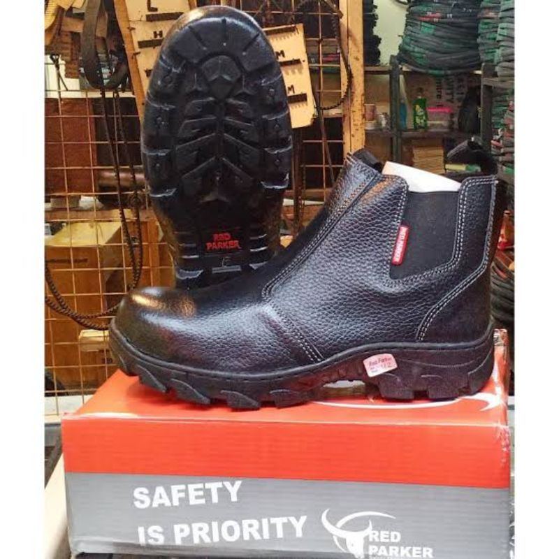 Jual Sepatu Safety Red Parker S185 Safety Shoes Ujung Besi Original Shopee Indonesia