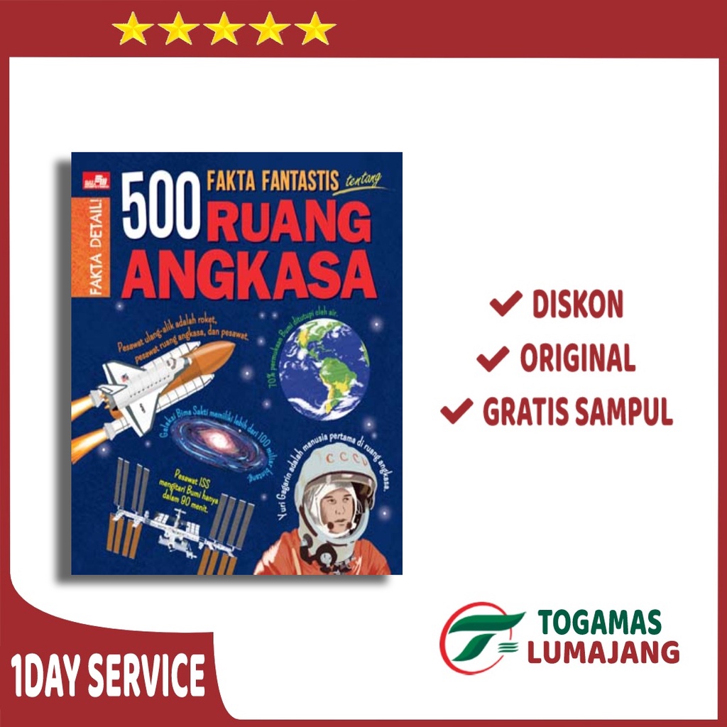 Jual BUKU PENGETAHUAN ANAK - 500 FAKTA FANTASTIS TENTANG RUANG ANGKASA