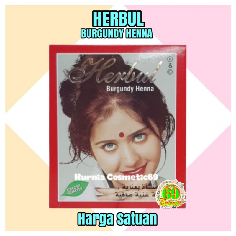 Jual SEMIR RAMBUT / PEWARNA RAMBUT HERBUL BURGUNDY (Satuan) | Shopee ...