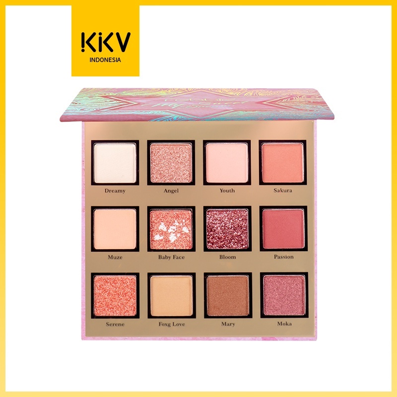 Jual [BPOM]KKV FEBBLE·12 COLORS EYESHDOW PALETTE/Palet eyeshadow