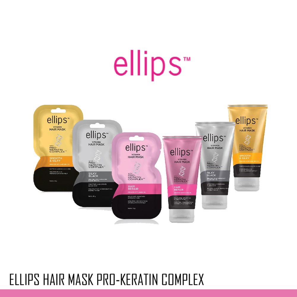 Jual ELLIPS / Elips Hair Mask Pro keratin Tube 120ML Hair repair Smooth ...