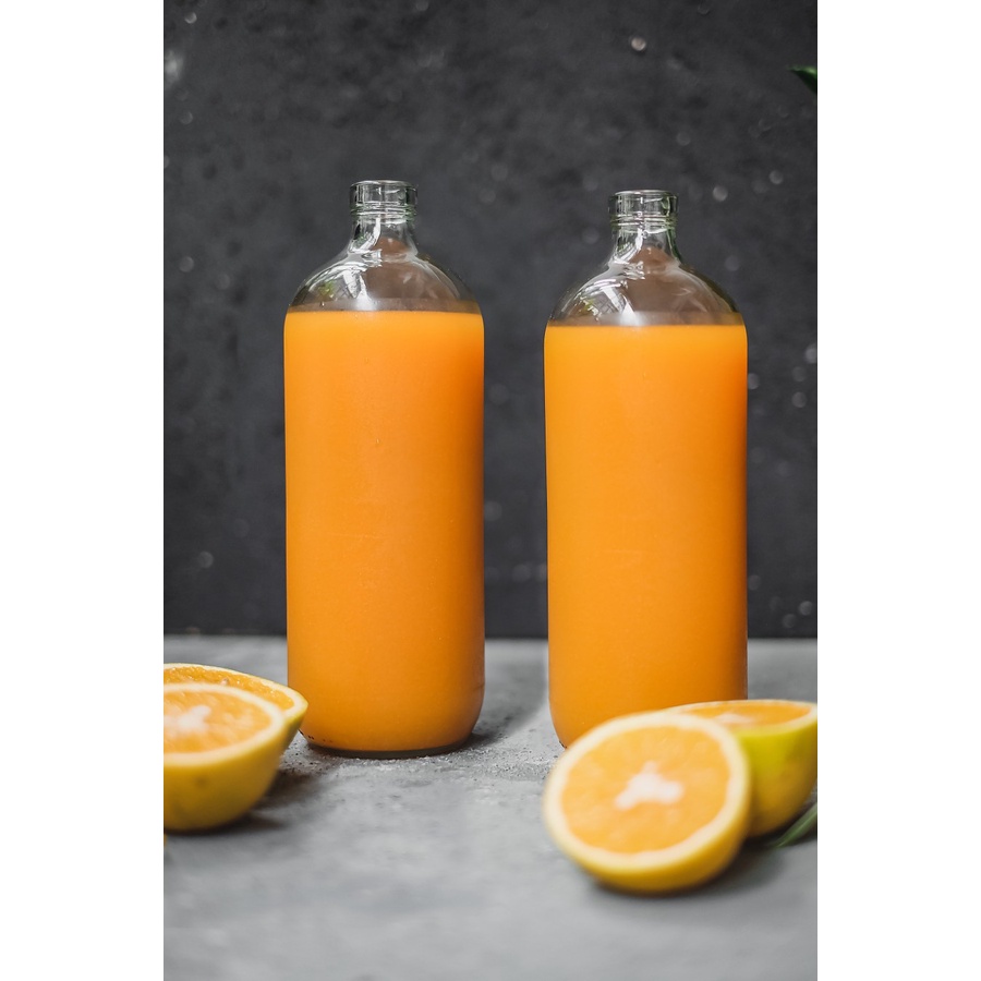 Jual BOTOL KACA BOLLES 1LITER + TUTUP PLUG baru / BOTOL JUS 1000 ML ...