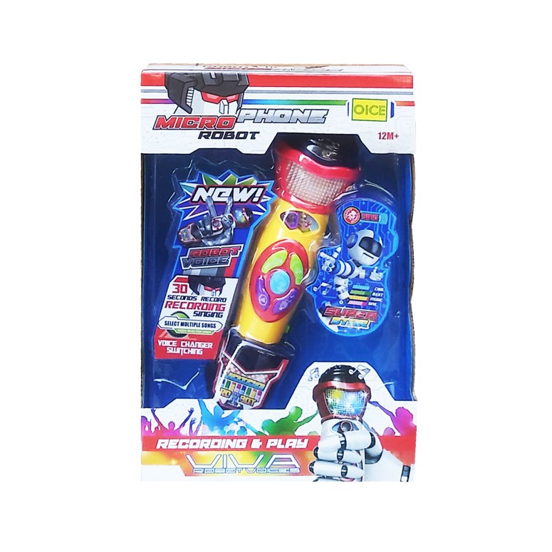 Jual MAINAN MICROPHONE ROBOT - 3399 - BISA MEREKAM SUARA - 3TAHUN ...