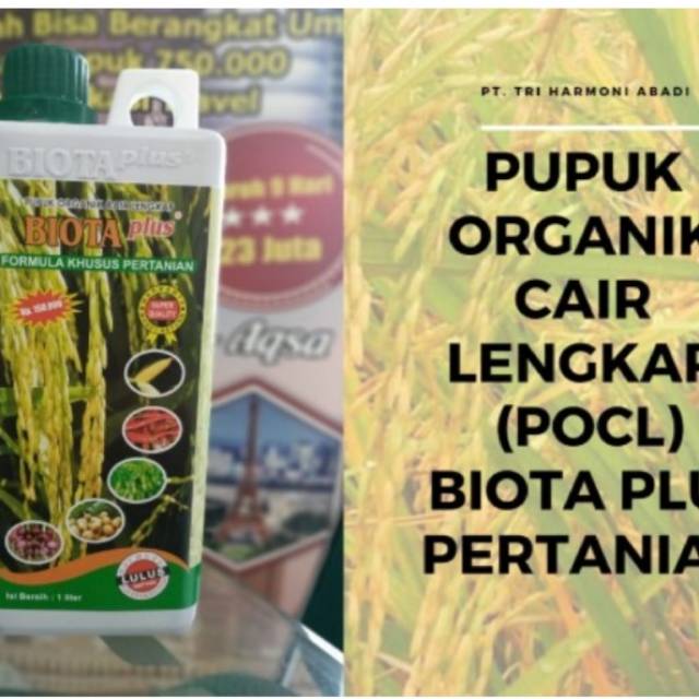 PUPUK CAIR BIOTA PLUS ( Khusus Pertanian )