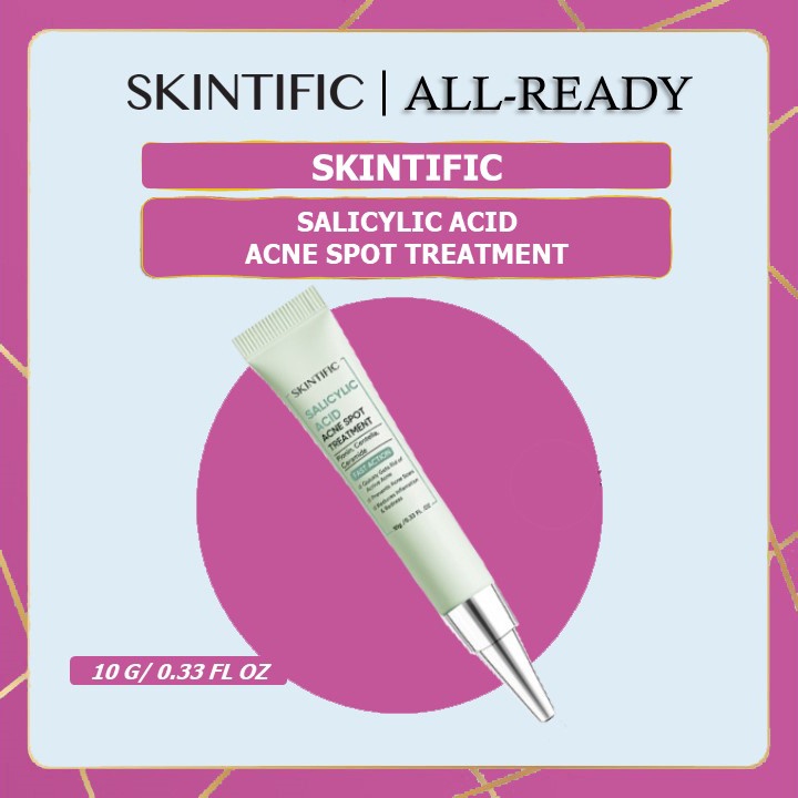 Jual SKINTIFIC Salicylic Acid Acne Spot Treatment Gel 12 Hours Cure