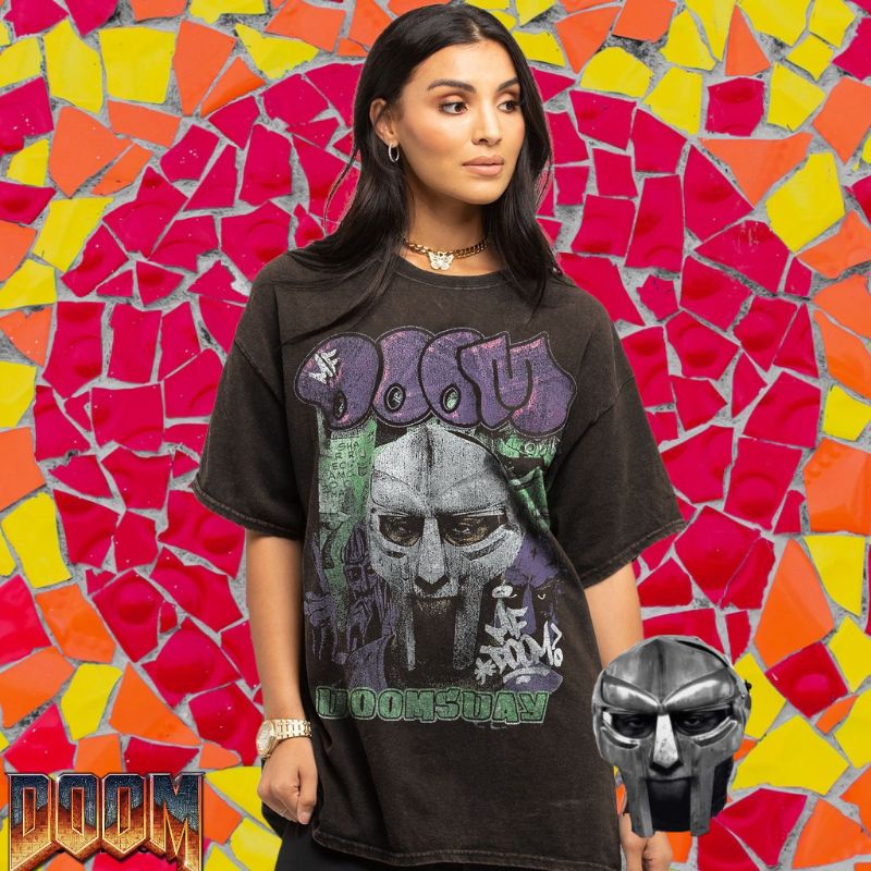 Jual MF Doom Vintage Wash Rap Tee/Kaos Rapper Hip-Hop MF Doom Doomsday ...