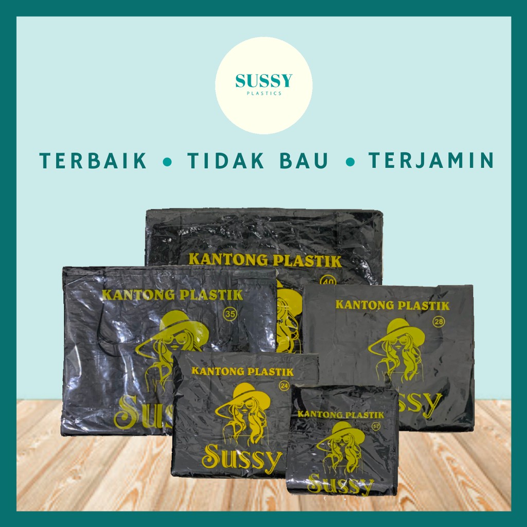 Jual Kantong Plastik Kresek Hd Sussy 350 Gram Tebal Hitam Ukuran 17 24 28 35 40 Shopee Indonesia 