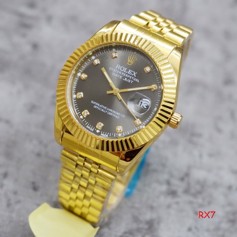 Jual Jam Tangan Pria Rolex Oyster Datejust Tanggal Aktif Shopee Indonesia