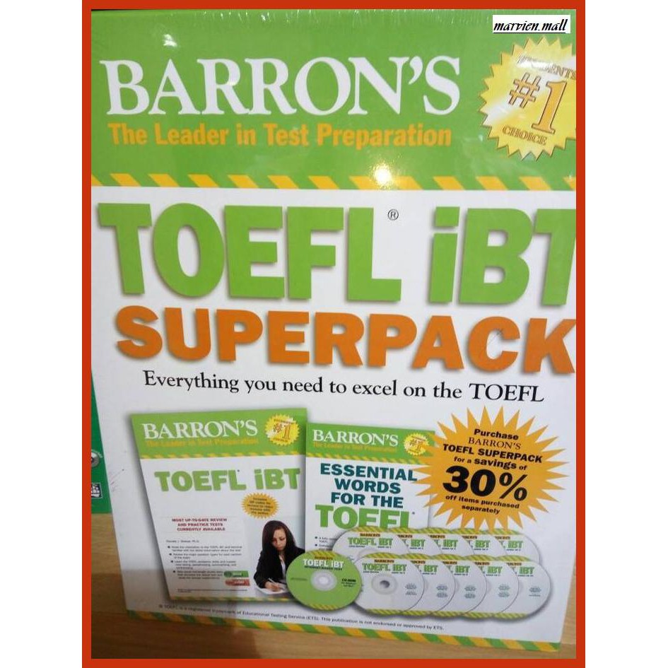 Jual BUKU-PERSIAPAN-UJIAN- TOEFL IBT SUPERPACK-BARRON -GO-EXAM ...