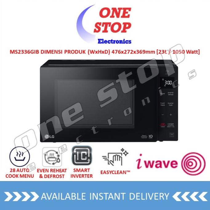 Jual ORIGINAL!!! LG MS2336GIB Microwave Oven NeoChef Smart Inverter w/ EasyClean 23L Shopee