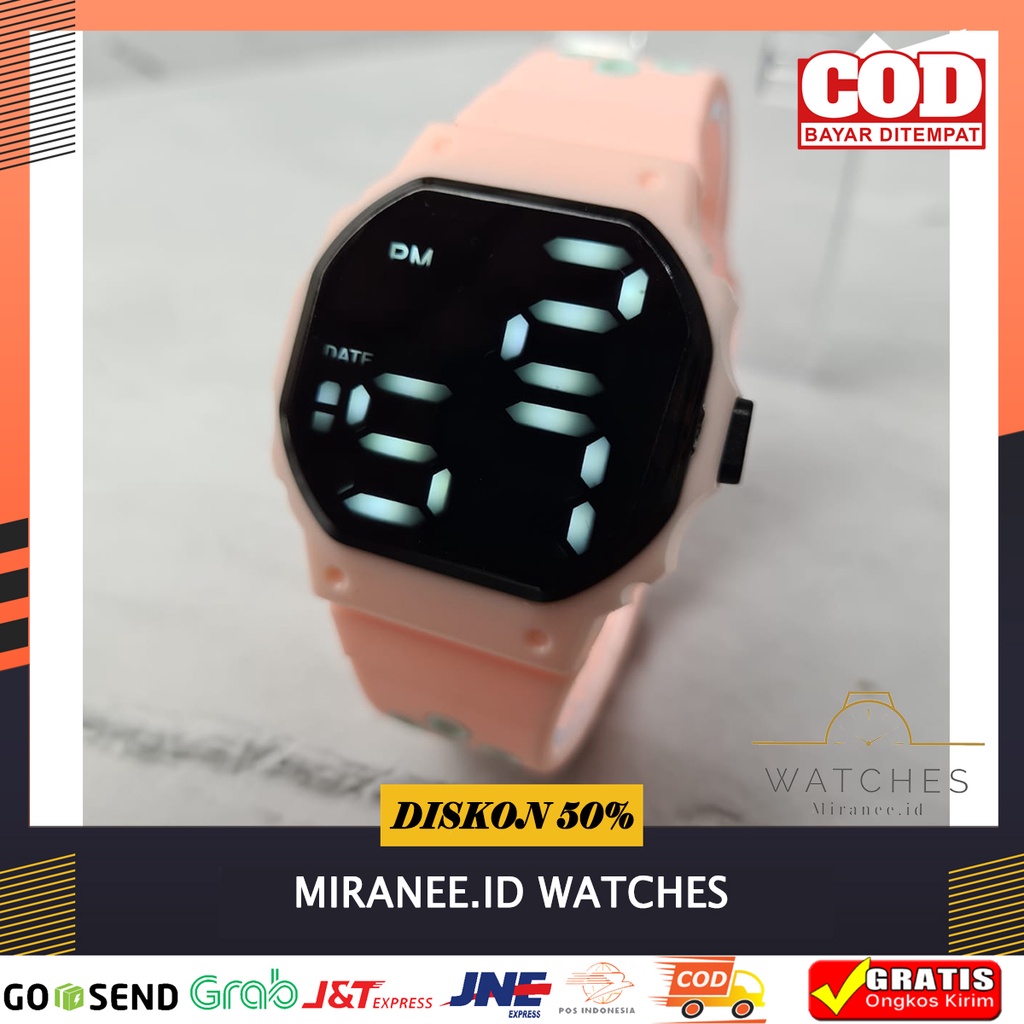 Jual Jam Tangan Pria Wanita Digital LED Water Resist Paling Laris