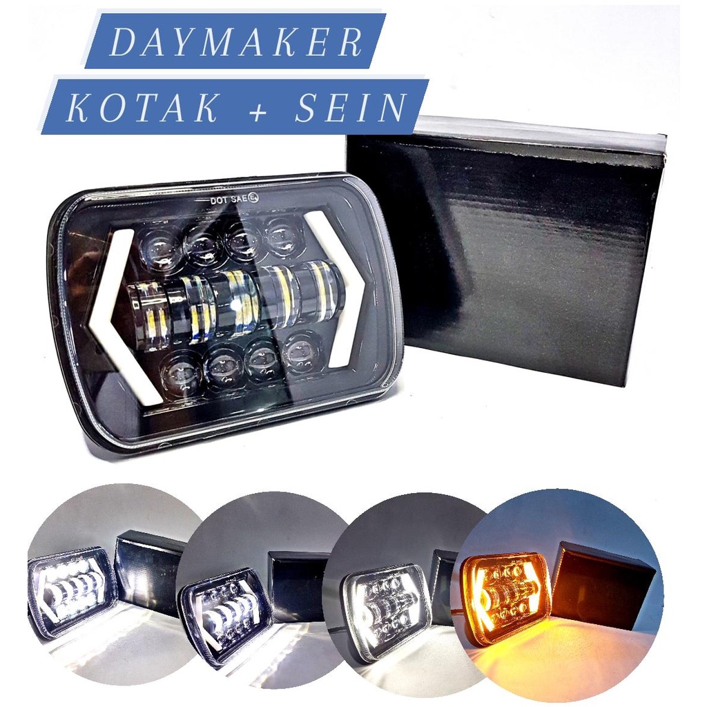 Jual Lampu Led Daymaker Original Kotak Inch Jeep Feroza L Taft