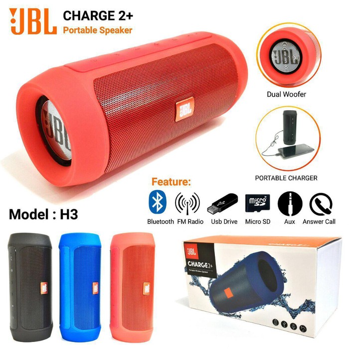 Jual Speaker JBL Charge 2+ ( Splash Proof ) Portable Bluetooth Speaker