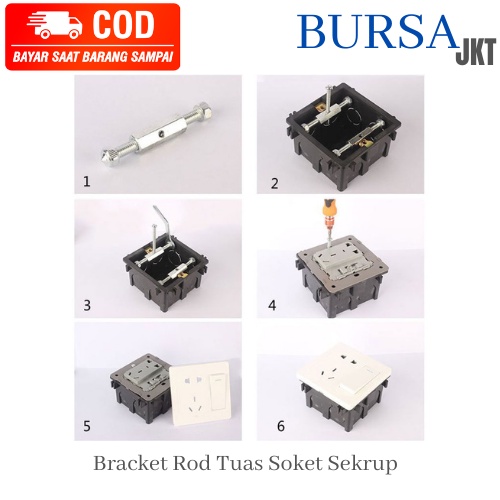 Jual BAUT SEKRUP REPARASI STOP KONTAK DINDING BREAKET ROAD SOCKET SET ...