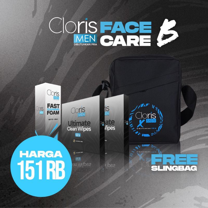 Jual Clorismen Maximum Face Care / Paket Lengngkap Clorismen Cloris Men ...