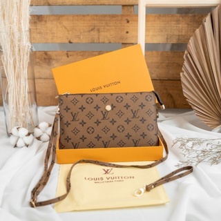 Jual tas wanita LV Lo Uis Louiss Vuitton satchel bag selempang branded  import 2 in 1 set mini bag terlaris terbaru di lapak Dirahstore