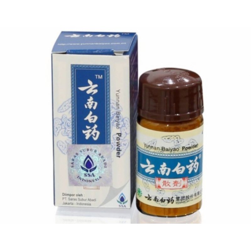 Yunnan Baiyao Powder isi 4 gr - peredaran darah,memar,bengkak,luka dalam, nyeri