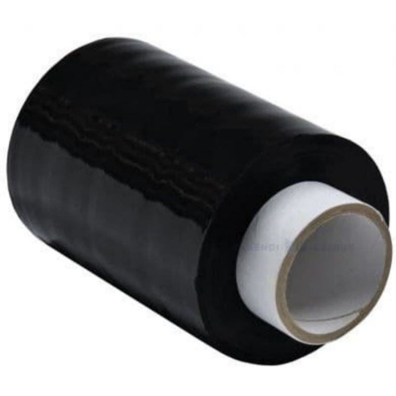 Jual Plastik Wrapping Barang Warna Hitam Stretch Film Ukuran 10cmx200m ...