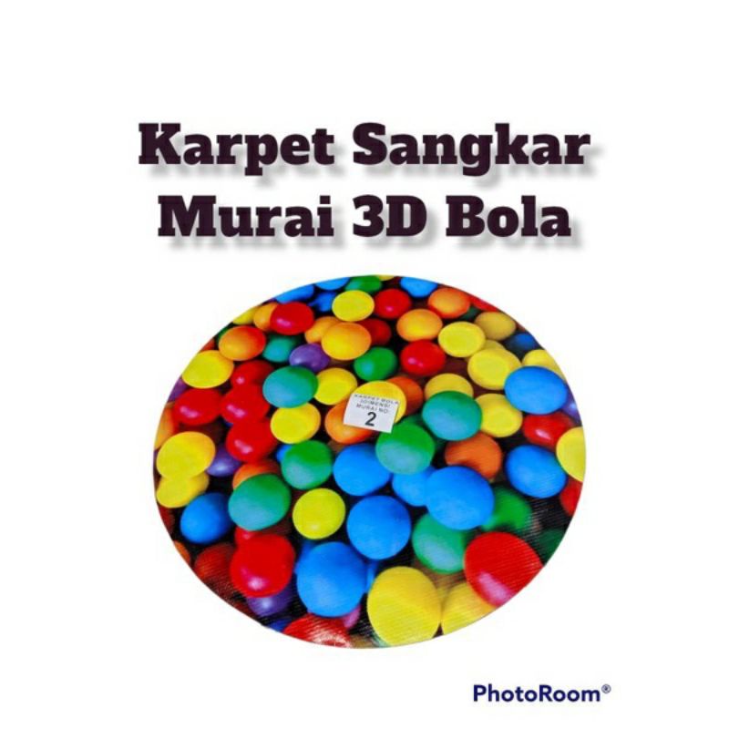 Jual Karpet dasar sangkar burung murai 3D motif bola karpet murai No.2 ...