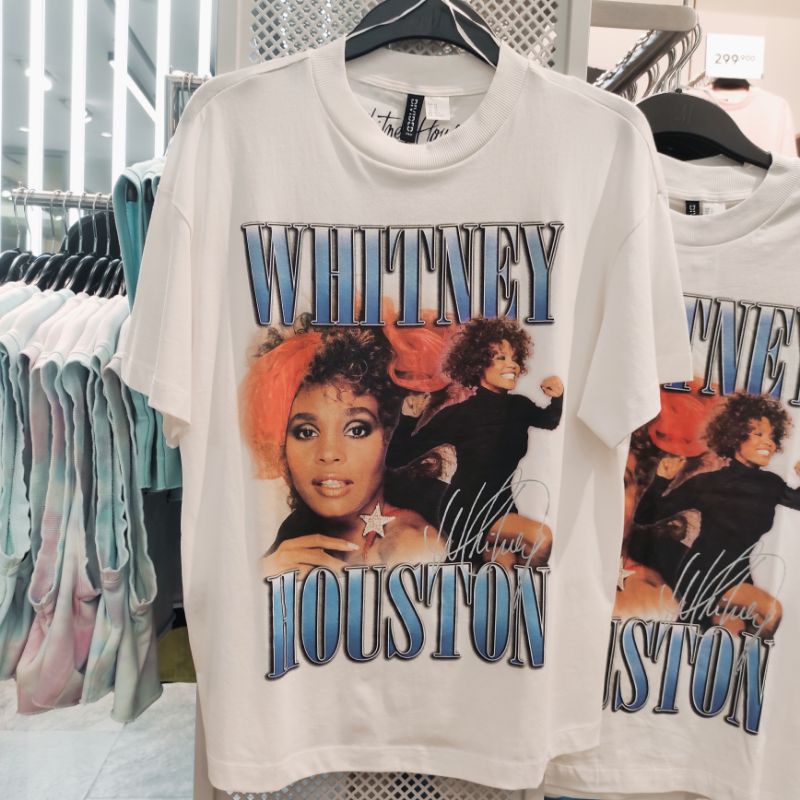 Jual Oversize T shirt Whitney Houston x H M Original Store