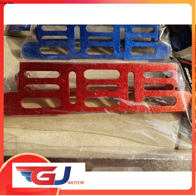 Jual Breket Plat Nomor Model Kotak Warna Merah Universal Shopee Indonesia