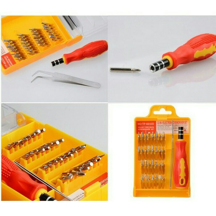 Jual OBENG Set 32 in 1 Plus PINSET FOR (Handphone,Laptop,Komputer,Tools ...