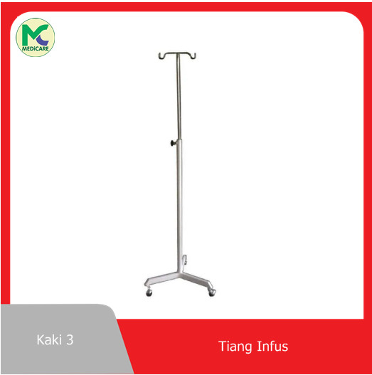 Jual Tiang Infus Kaki 3 Roda Standar Shopee Indonesia