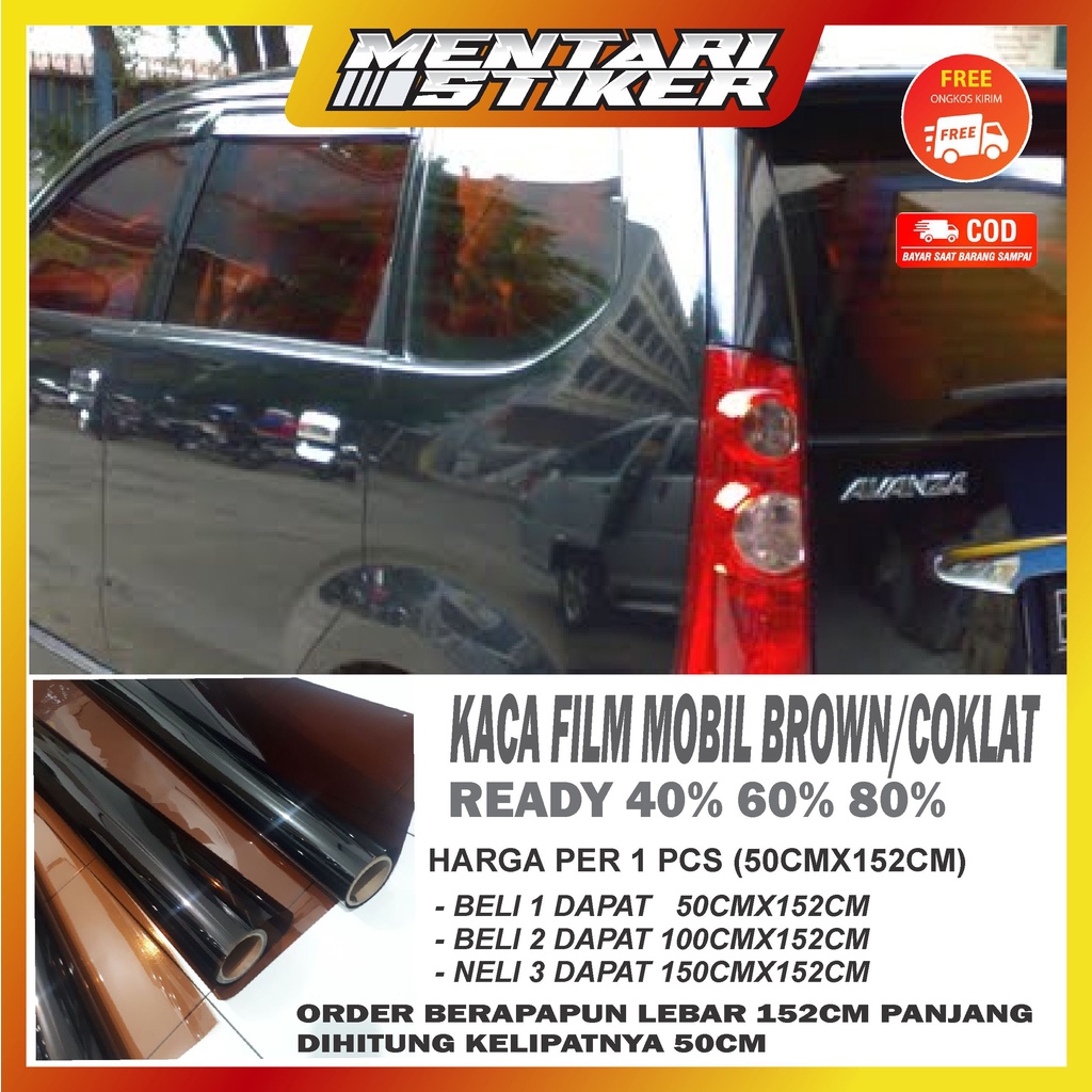 Jual KACA FILM MOBIL BROWN/KACA FILM RIBEN COKLAT | Shopee Indonesia
